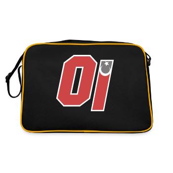 Adana - Retro Tasche - Schwarz/Gold - Hinten