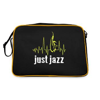 Just JAZZ Awesome Heartbeat JAZZ Lover Designs - Retro Bag - black/gold - Back
