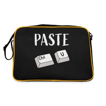 Ctrl V Insert - Retro Bag - black/gold - Back