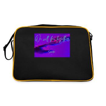 We will be together soon - Retro Tasche - Schwarz/Gold - Hinten