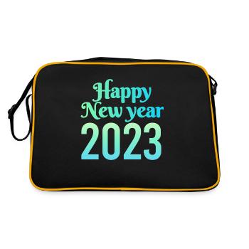 Bonne année 2023 - Sac Retro - noir/or - Dos