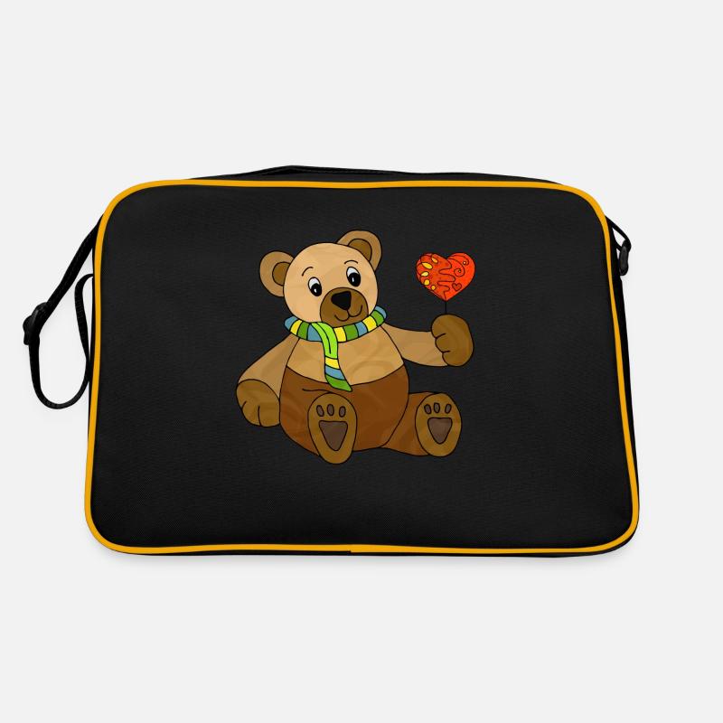 Teddybär Retro Tasche