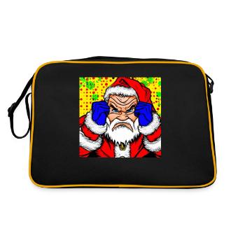 Le Père Noël de mauvaise humeur - Sac Retro - noir/or - Dos