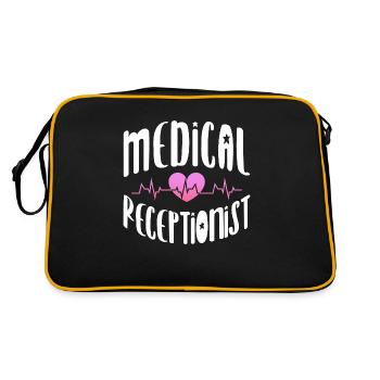 Employé du centre médical - Réception médicale amusante - Sac Retro - noir/or - Dos