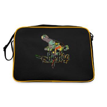 Hip hop Music blues pop rock dance breakdance - Retro Bag - black/gold - Back