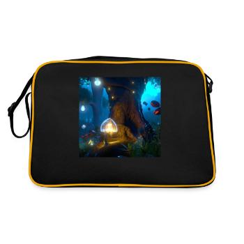 Magical forest - Retro Bag - black/gold - Back