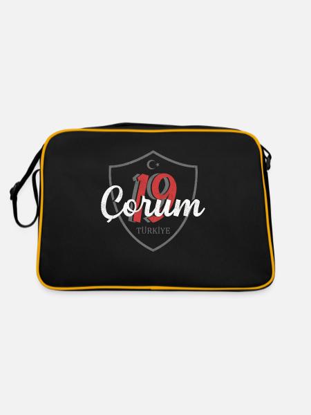 Çorum - Retro Tasche - Schwarz/Gold - Hinten