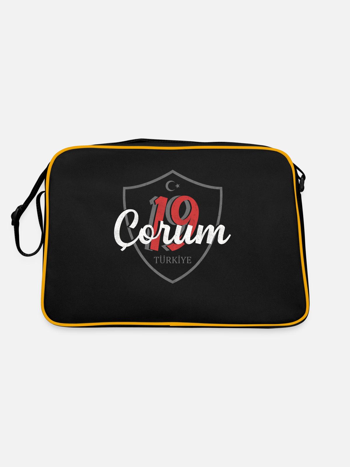Çorum - Retro Bag - black/gold - Back