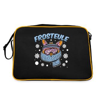 Freezing - FROST OWL - Retro Bag - black/gold - Back