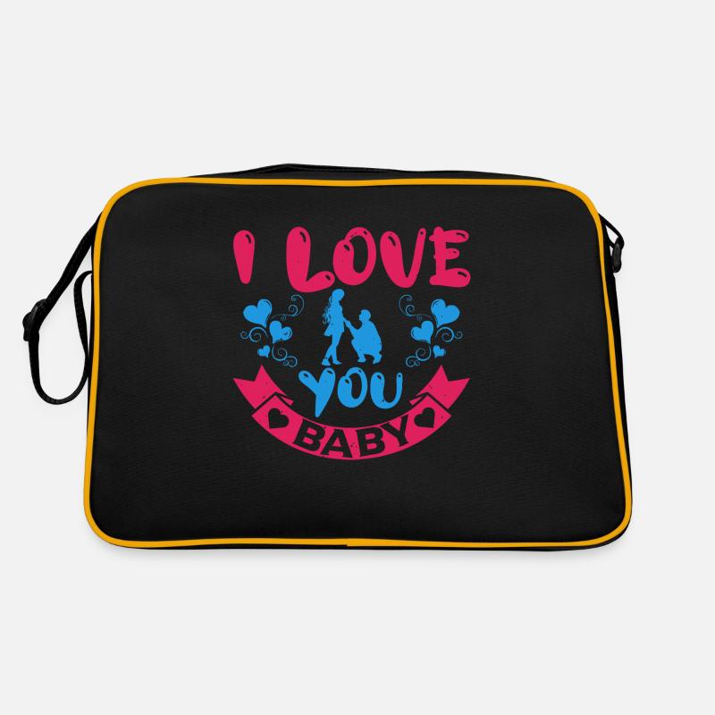 ICH LIEBE DICH LIEBLING Retro Tasche