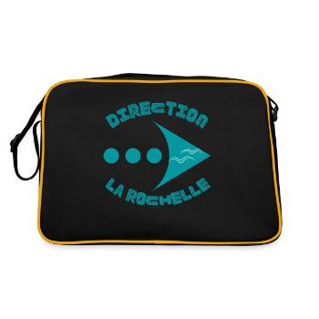 Direction LA ROCHELLE - Sac Retro - noir/or - Dos