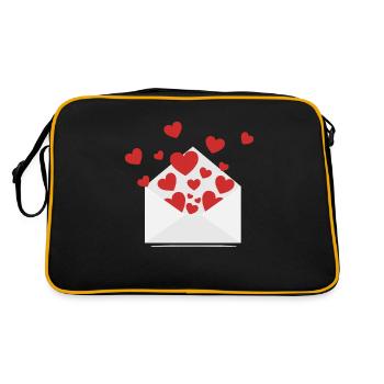 On rain of heart - Retro Bag - black/gold - Back
