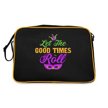 Let The Good Times Roll Mardi Gras Party - Retro Bag - black/gold - Back