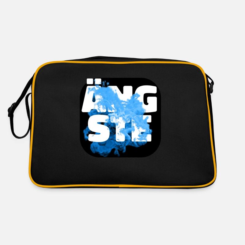 Ängste blau Retro Tasche