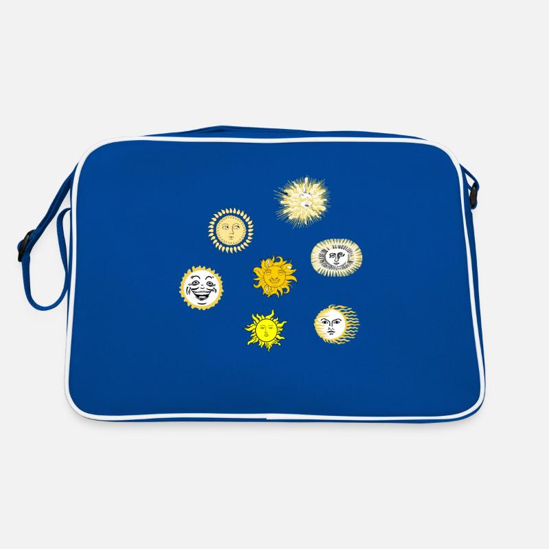 sun stickers,sun with a face Retro Bag