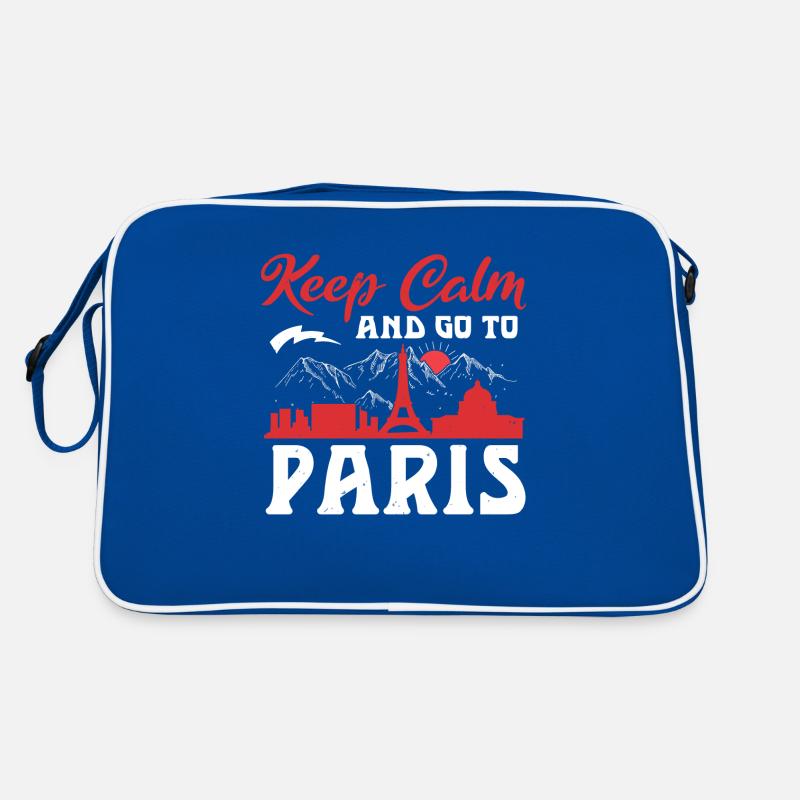 RESTEZ CALME ET PARTEZ À PARIS Sac Retro