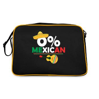 0% Mexican Cinco De Mayo Party Gringo - Retro Bag - black/gold - Back