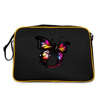 Butterfly - Retro Bag - black/gold - Back