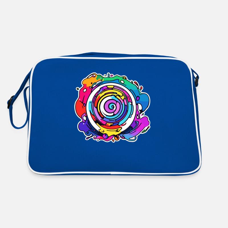 Verspielte Farben Retro Tasche