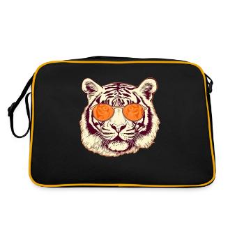 Al the tiger - Retro Bag - black/gold - Back