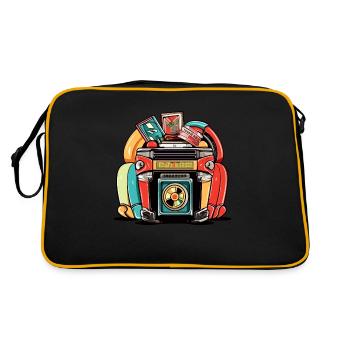 Juke box des années 70 n°4 - Sac Retro - noir/or - Dos