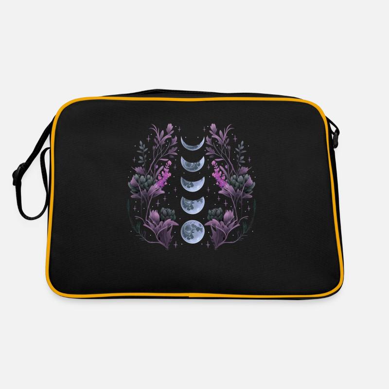 Phases de la Lune Noire - Sac Retro - noir/or