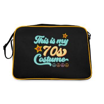 Chemise de fête des années 70 Costume des années 70 Dicton Cool - Sac Retro - noir/or - Dos