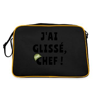 J’ai glissé chef - Sac Retro - noir/or - Dos
