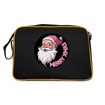 Joyeux Pinkmas rose Noël Noël joyeux Noël - Sac Retro - noir/or - Dos