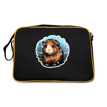 Cochon d’Inde d’hiver - Sac Retro - noir/or - Dos