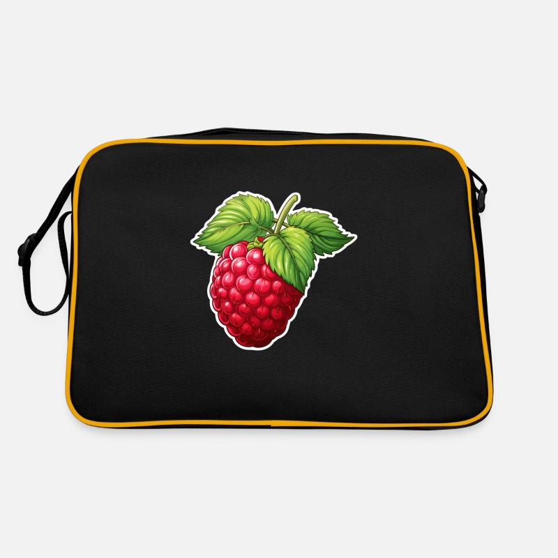 Himbeere große Frucht Retro Tasche