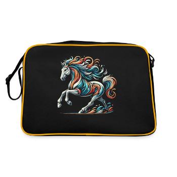 Cheval artwork - Sac Retro - noir/or - Dos