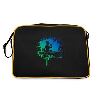 Kayak Canoë Kayak Femme Kayak Homme - Sac Retro - noir/or - Dos