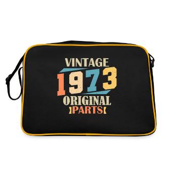 Mois 1973. Cadeau d'anniversaire 1973. 51 ans Birt - Sac Retro - noir/or - Dos