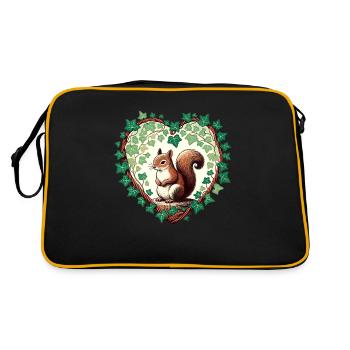 Squirrel - Retro Bag - black/gold - Back
