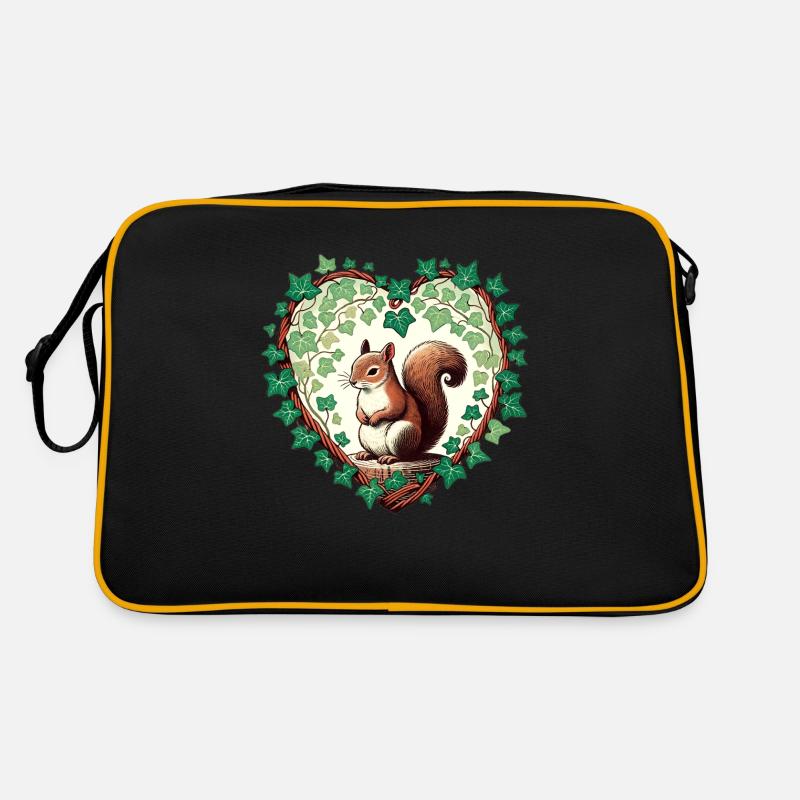 Eichhörnchen Retro Tasche