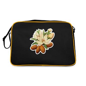 Amandes et fleurs d’amandier - Sac Retro - noir/or - Dos