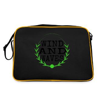 Humour Sports nautiques poussés par le vent - Sac Retro - noir/or - Dos