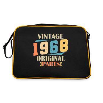 Mois 1968. Cadeau d'anniversaire 1968. 56 ans Birt - Sac Retro - noir/or - Dos