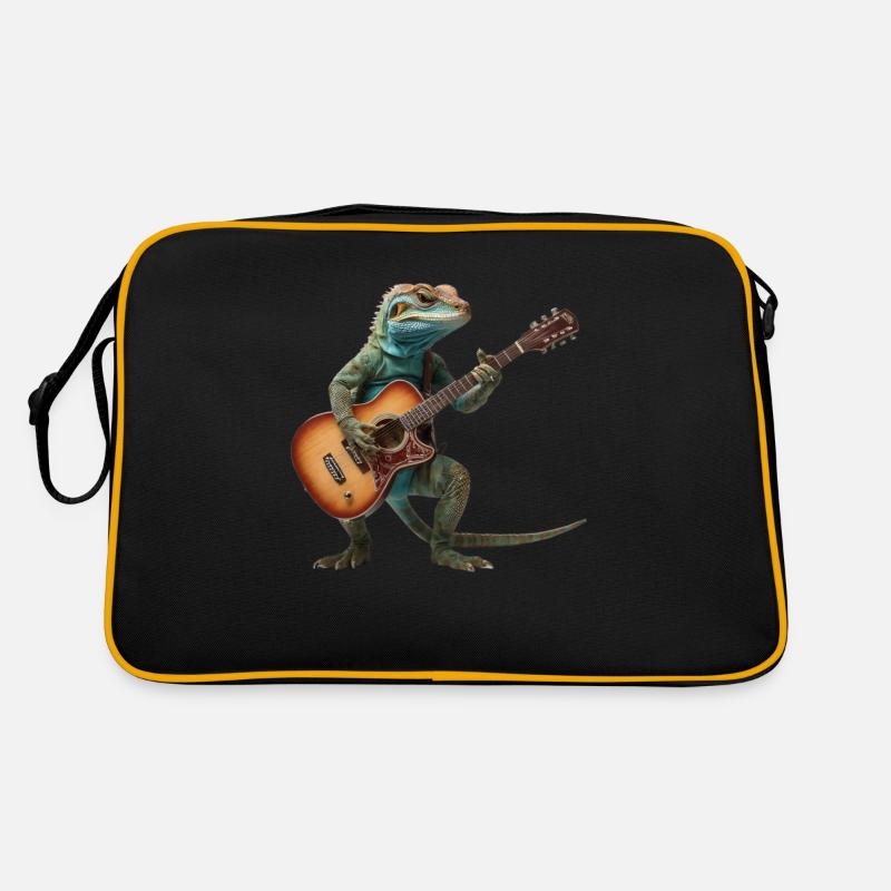 Lizard Gecko Gitarre Retro Tasche