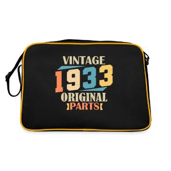 Mois 1933. Cadeau d'anniversaire 1933. 91 ans Birt - Sac Retro - noir/or - Dos