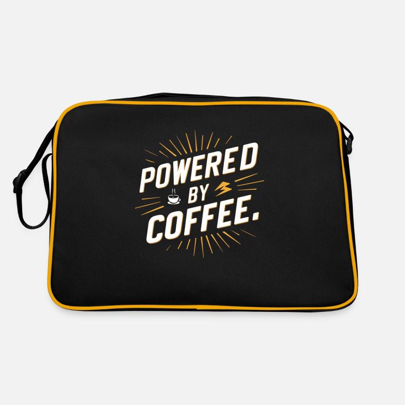 Powered by Coffee - Coffee & Humor Retro Bag