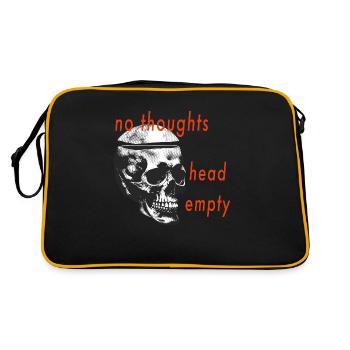 no thoughts - Retro Bag - black/gold - Back