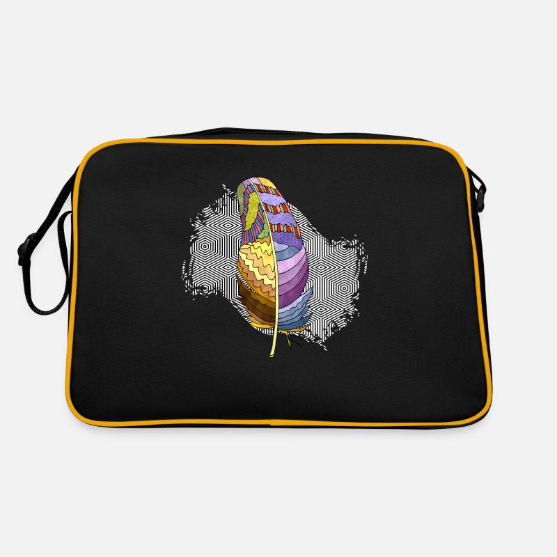 Plume - Sac Retro - noir/or