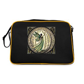 Weeping Willow Fairy - Retro Bag - black/gold - Back