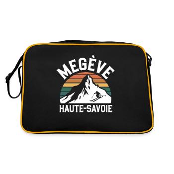 Megève - Haute-Savoie - Sac Retro - noir/or - Dos