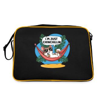 Chinchillin Relaxer - Retro Tasche - Schwarz/Gold - Hinten