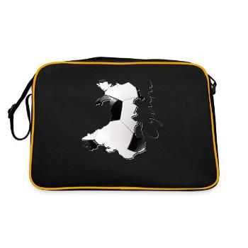 Wales Map Framed Real Football CR - Retro Bag - black/gold - Back