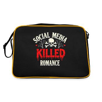Drame relationnel - Médias sociaux - Sac Retro - noir/or - Dos