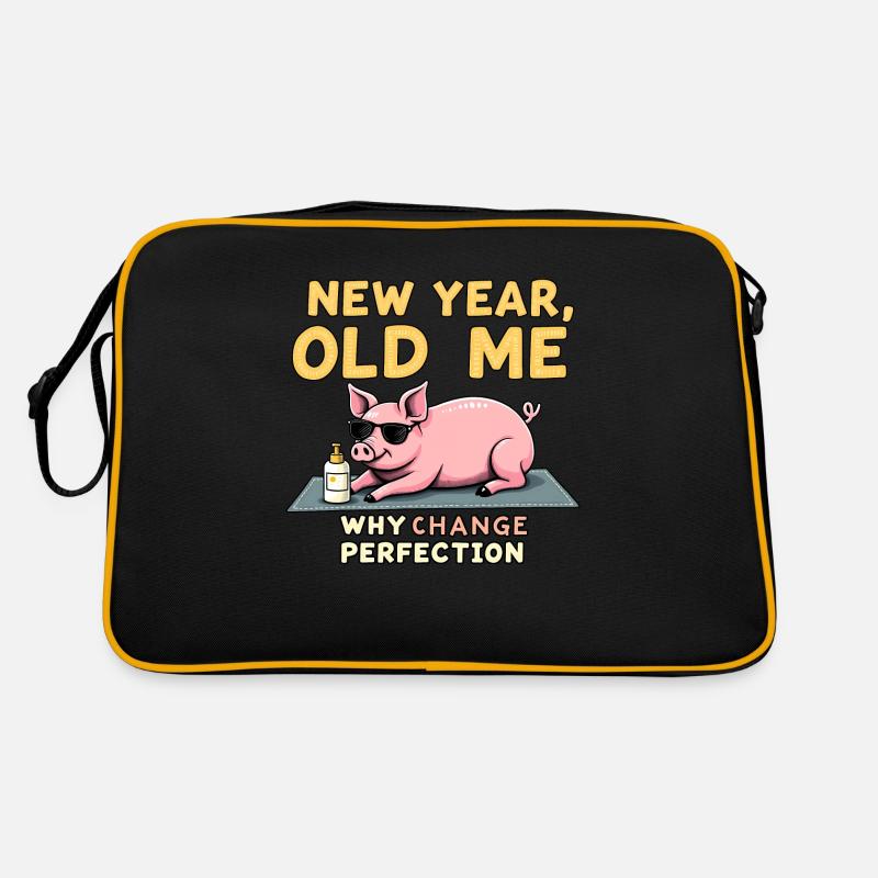 Cochon drôle - Design du Nouvel An Sac Retro